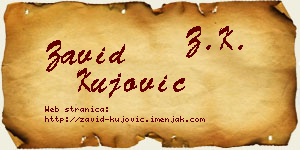 Zavid Kujović vizit kartica